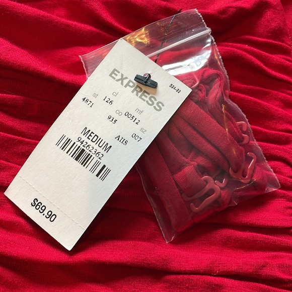 🎁 NWT Express Size Medium Ref Strapless Dress - Picture 5 of 5